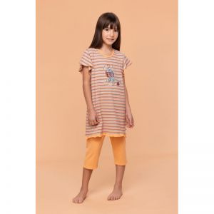 Meisjespyjama, korte mouwen 904 multicolor