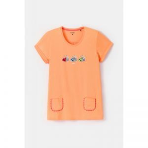 Damespyjama, korte mouwen 519 oranje
