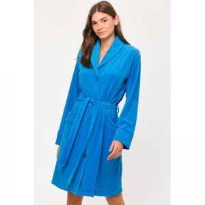 Dames badjas 845 blauw