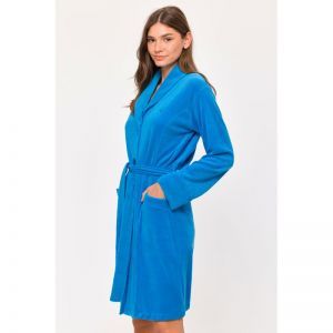 Dames badjas 845 blauw