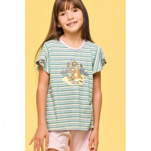 Meisjespyjama, korte mouwen 929 multicolor