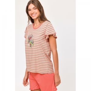Damespyjama, korte mouwen 904 multicolor