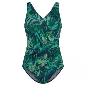 Swimsuit v-neck soft cup 6037 water lily