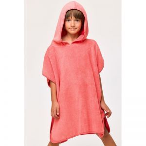 Poncho 488 koraalrood