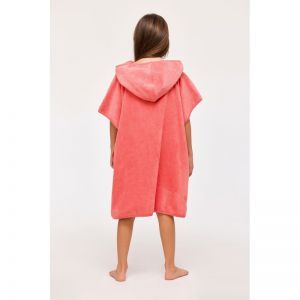 Poncho 488 koraalrood