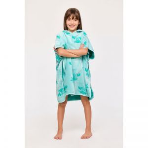 Poncho 966 lichtblauwe