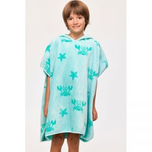 Poncho 966 lichtblauwe