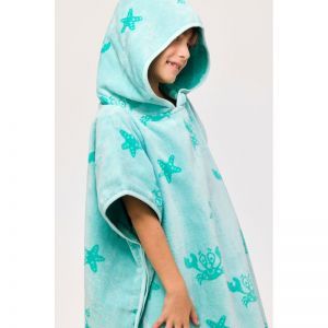 Poncho 966 lichtblauwe