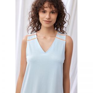 Slaapkleedje, mouwloos 888 licht blauw