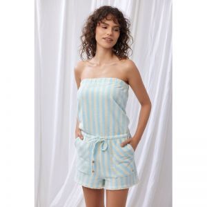 Dames jumpsuit - playsuit 991 blauw witte