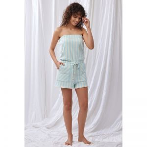 Dames jumpsuit - playsuit 991 blauw witte