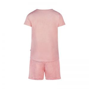 Women velours short set Light pink