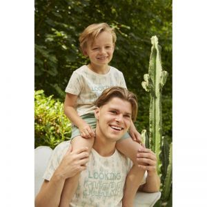 Men short set Light green