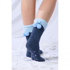 Sokken met antislip noppen 831 donkerblauw