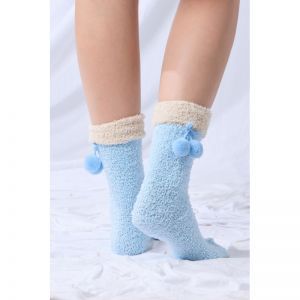 Sokken met antislip noppen 860 lichtblauw