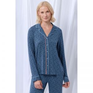 Dames pyjama doorknoop 977 gevlochten
