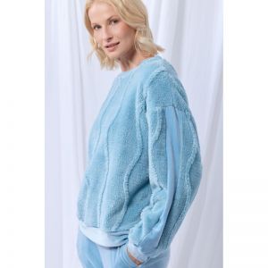 Dames homewear set 860 lichtblauw