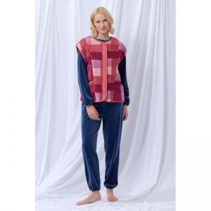 Dames bodywarmer 986 teddy ruit