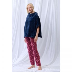 Dames poncho 831 donkerblauw