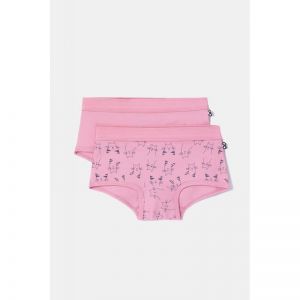Meisjes slip, shorty 2-pack 016 set roze +