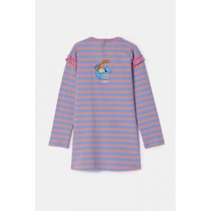Meisjespyjama, lange mouwen 911 blauw-roze