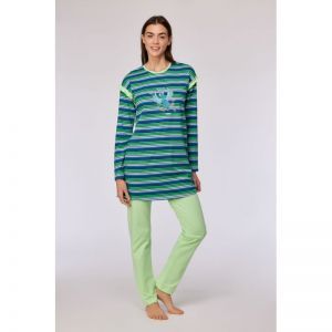 Damespyjama, lange mouwen 912 multicolor