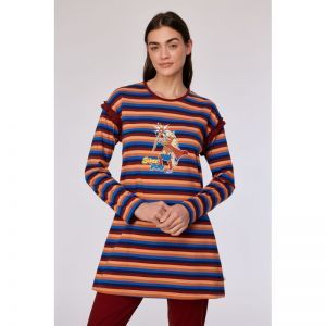 Damespyjama lange mouwen 913 multicolor