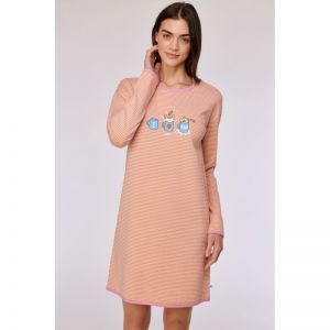 Slaapkleedje, lange mouwen 927 roze-gele s