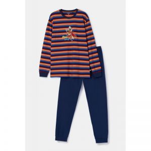 Herenpyjama lange mouwen 913 multicolor