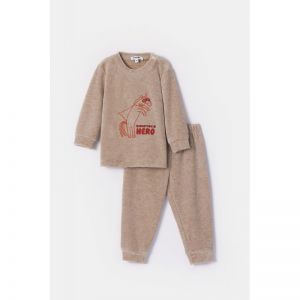 Jongenspyjama in velours 227 beige