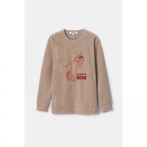 Jongenspyjama in velours 227 beige