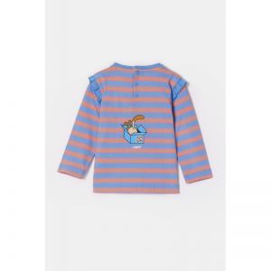 Baby meisjespyjama, lange mouw 911 blauw-roze