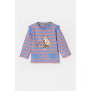 Baby meisjespyjama, lange mouw 911 blauw-roze