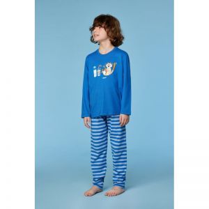 Jongenspyjama lange mouwen 879 donkerblauw