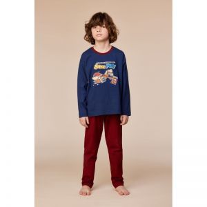 Jongenspyjama lange mouwen 893 donkerblauw