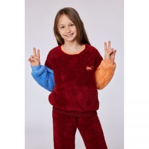 Homewear set 495 donkerrood