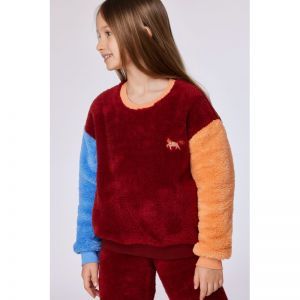 Homewear set 495 donkerrood