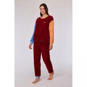 Homewear set 495 donkerrood