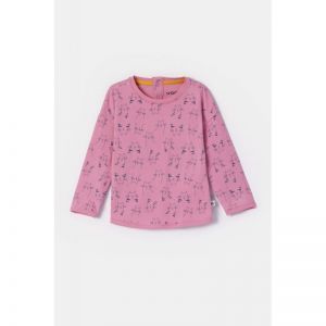 Baby meisjespyjama, lange mouw 923 roze katten