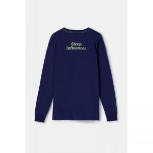 Herenpyjama, lange mouwen 897 donkerblauw