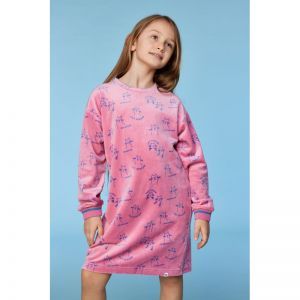 Slaapkleedje in velours 951 roze katten