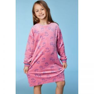 Slaapkleedje in velours 951 roze katten