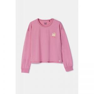 Meisjespyjama lange mouwen 404 roze