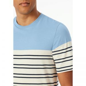 Herenpyjama korte mouwen 838 pacific blu