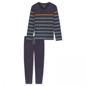 Herenpyjama, lange mouwen 207 graphit