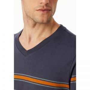 Herenpyjama, lange mouwen 207 graphit