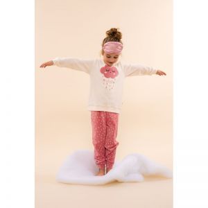 Girls Velours set Off white