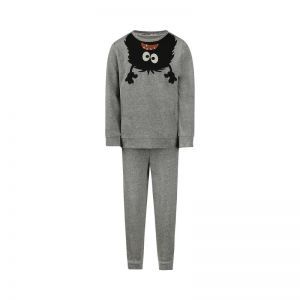 Boys velours set Grey