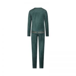 Women velours set Teal green