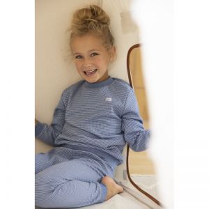 Pyjama met lange mouwen Blue Melange